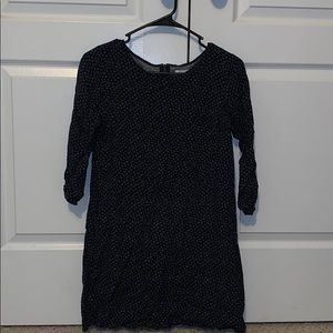 Patterned Navy Dress